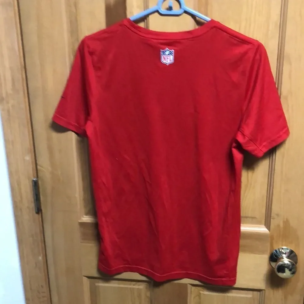 Nike dri-fit patriots  short sleeve shirt size large .